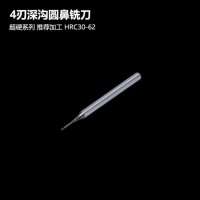 模具加工4刃深溝圓鼻刀D0.2-4mm長頸避空R角立銑刀鋼用